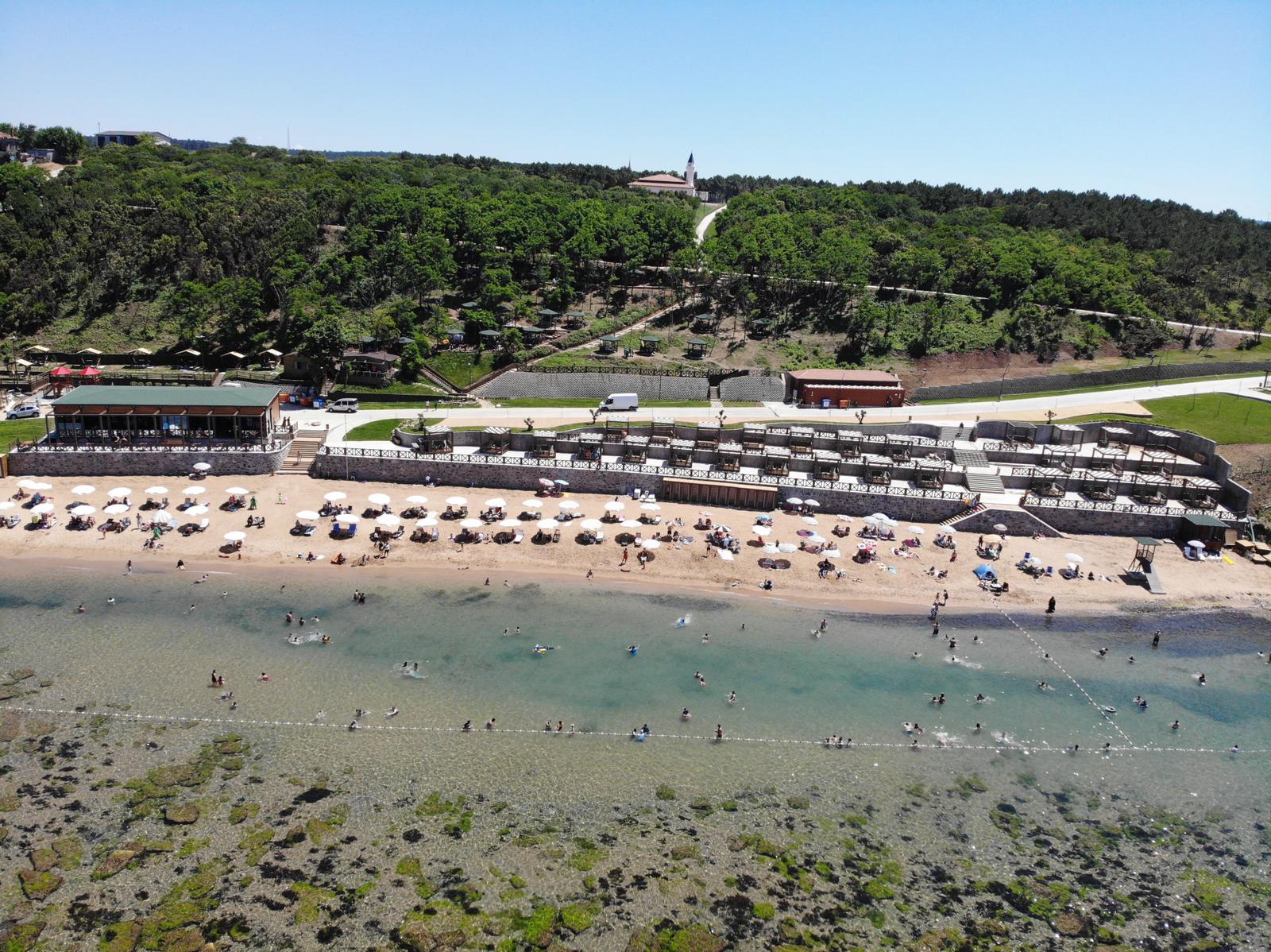Riva kadınlar plajı yürüyüş yolu